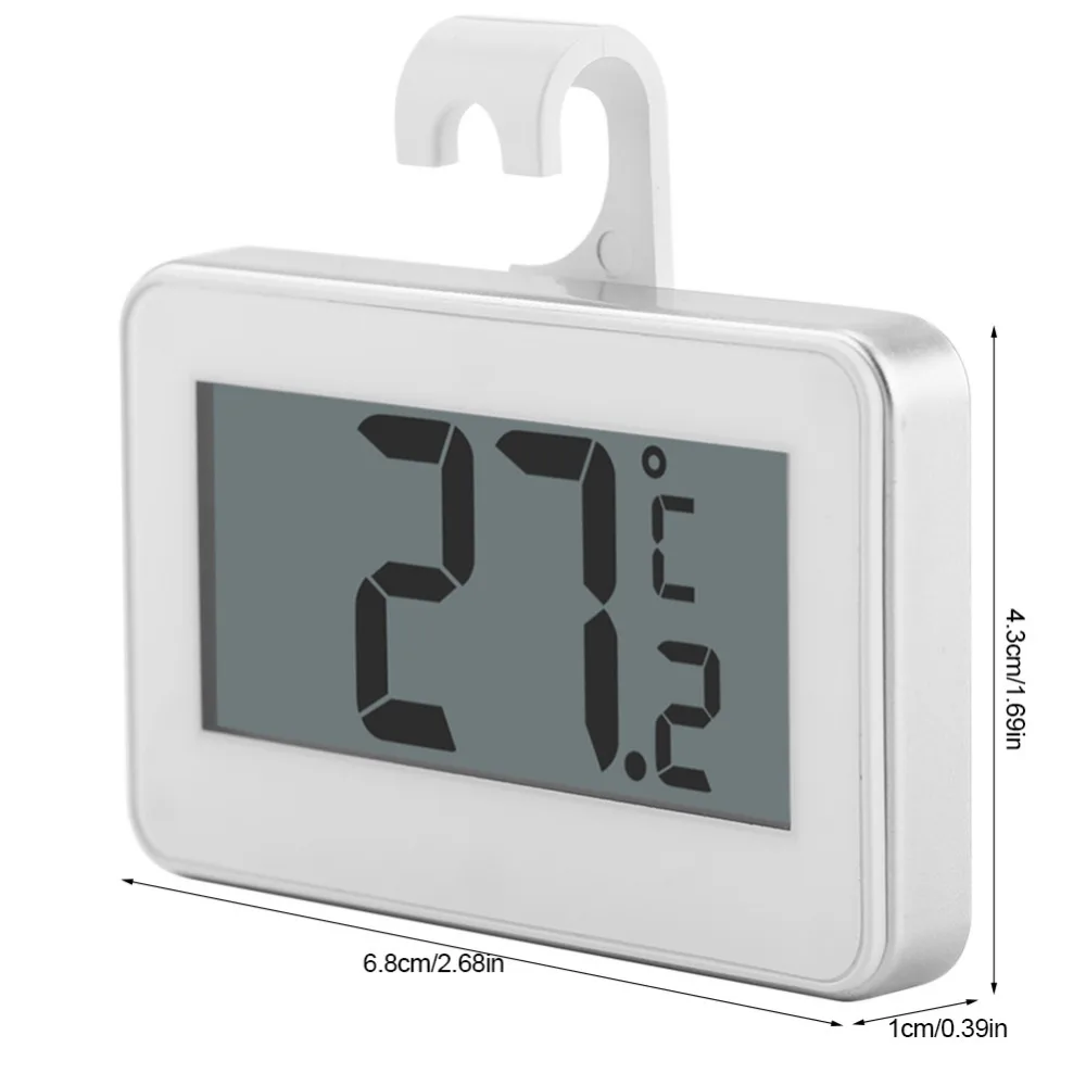 1 шт. цифровой экран LCD точность холодильник термометр Регулируемый магнитный штатив водонепроницаемый цифровой термометр HB