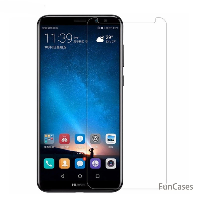 Стекло для huawei mate 10 Lite закаленное стекло Защита экрана 9H 2.5D прозрачное защитная
