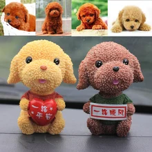 2 шт./компл. автомобиль 3D милые наклейки с изображениями собак плюшевый встряхиватель голова кукла собака автомобиль кивающая собака внутренний животное творческая наклейка авто украшение