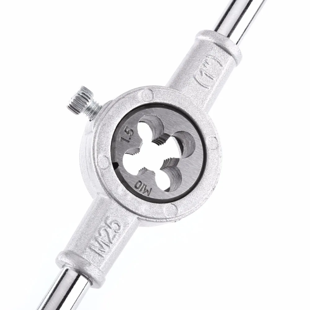 8PCS/Set Die Wrench Kit Metric Screw Die & Wrench Spanner External Thread Processing Tapping