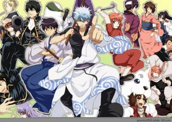 

Gin Tama Anime Characters 41*57CM Wall Scroll Poster #35764