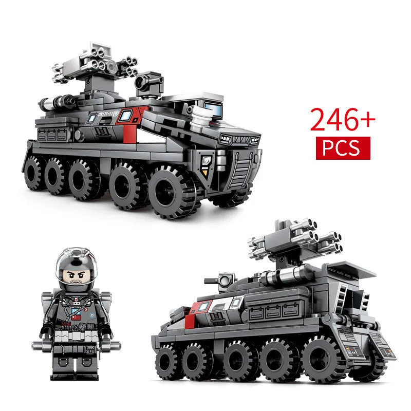 

2019 Military Series Space Technic Transport Armored Vehicle Figures Building Blocks Bricks Toys Gift Compatible With Lego