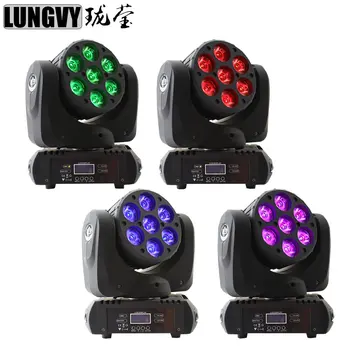 

Free Shipping 4pcs/lot,Factory Direct Sell High Quality 7*12W RGBW 4In1 Led Beam Moving Head Light For Party Event Show