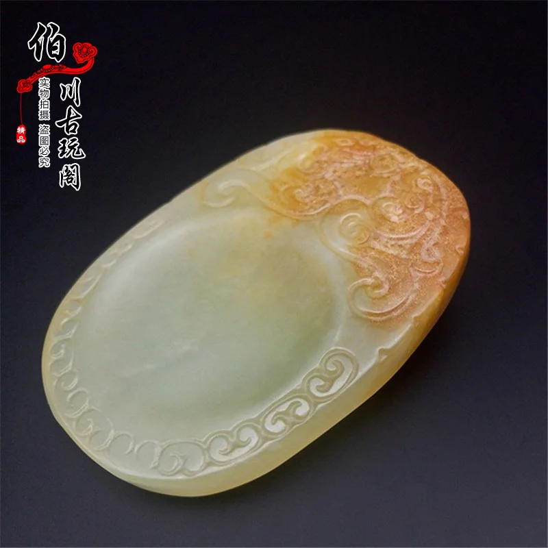 

Gao Guyu antique antique jade wall old old jade hand piece decoration four treasures Taiwan wash pen