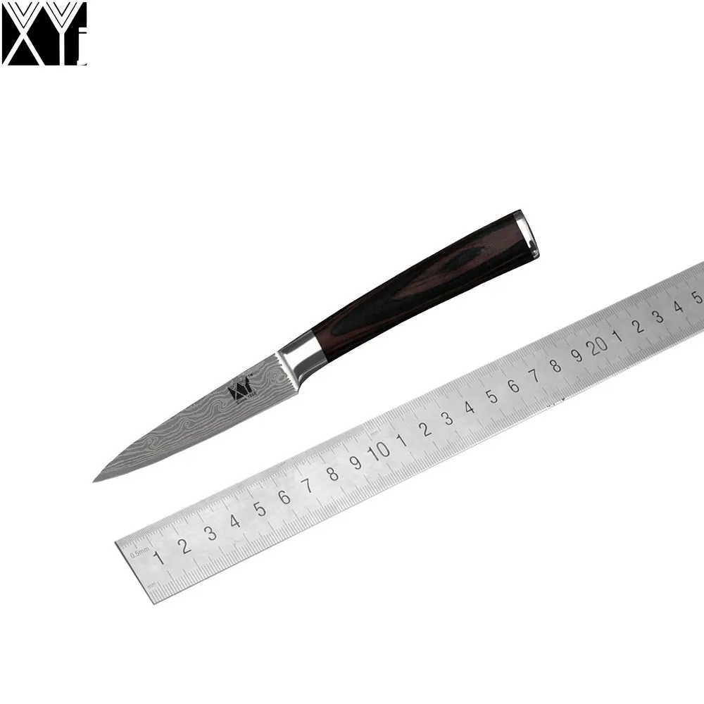 Laser Pattern Stainless Steel Knife XYJ Brand 3.5 Inch Paring Knife