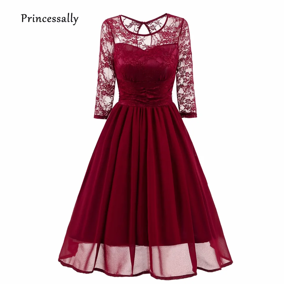 red bridesmaid dresses long sleeves