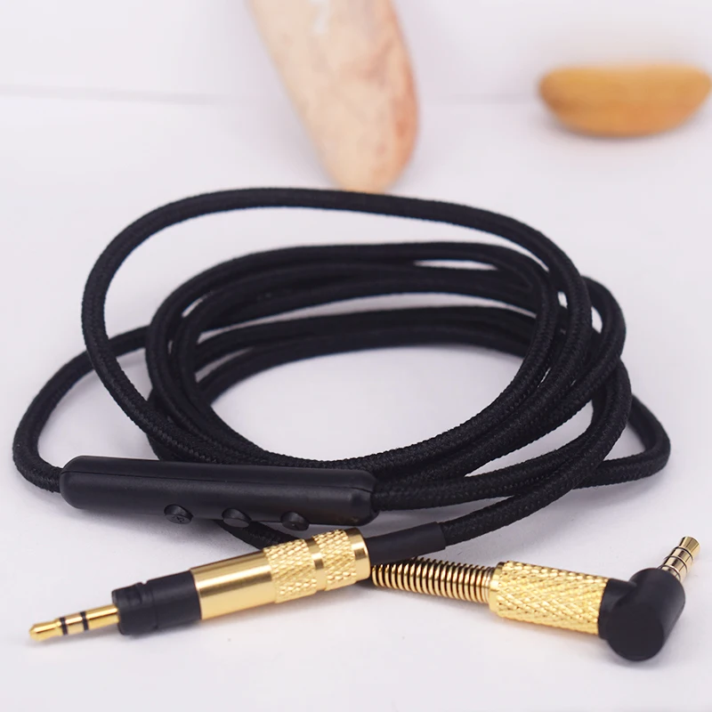Renensin DIY 3 5 To 2 5 Silver Plated cable Headset Upgrade Line For MOMENTUM MOMENTUM 2 0 ON EAR Weave Earphone cable With Mic