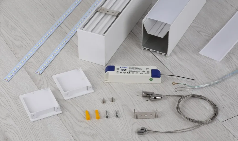 US $950.00 Free Shipping High quality aluminum 12m 40w15m 50w18m 60wLED linear light led linear high bay light 3 years warranty