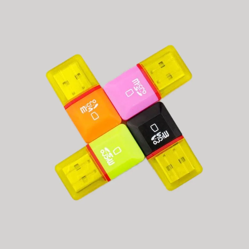 

High quality mini usb 2.0 card reader for micro sd card tf card adapter work for ip camera plug and play colorful