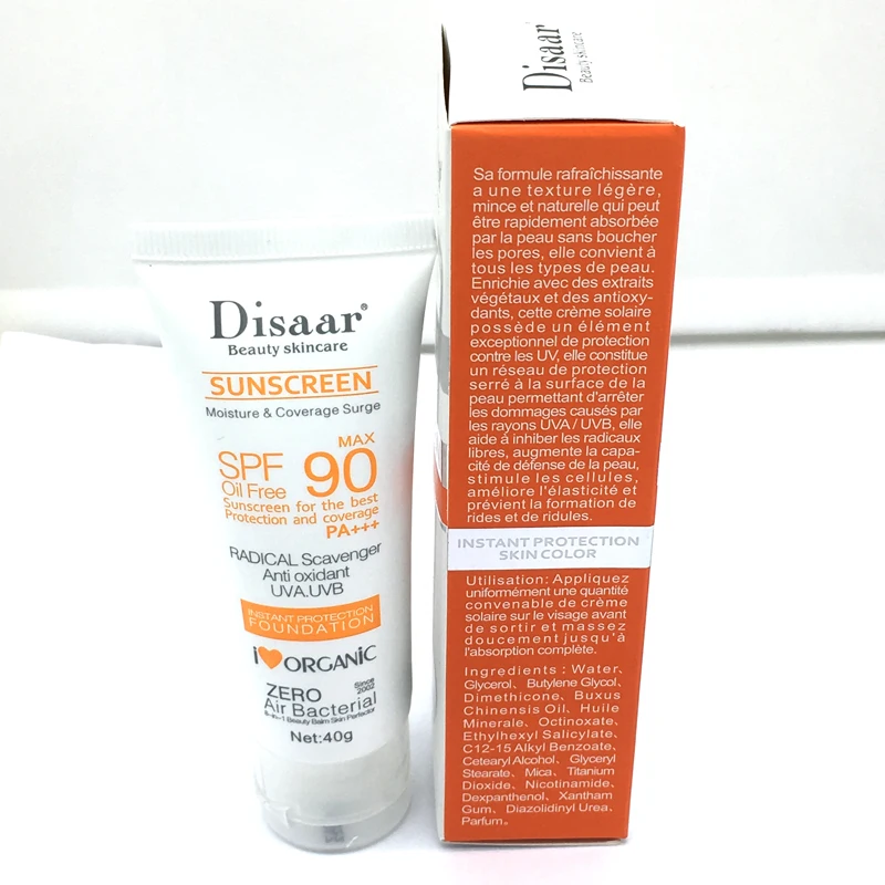Disaar Beauty крем для ухода за кожей лица солнцезащитный Spf Max 90 безмасляный