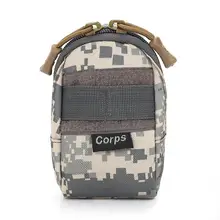 WINOMO, портативная, для спорта на открытом воздухе, для путешествий, мягкая нейлоновая система Molle, мини-сумка для хранения инструментов, сумка-Органайзер с пластиковым крюком, вешалка