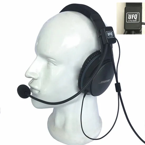 UFQ AV Mike-2 Aviation Headset Microphone Suit for Bose QC25 QC35 Sony MDR 10...