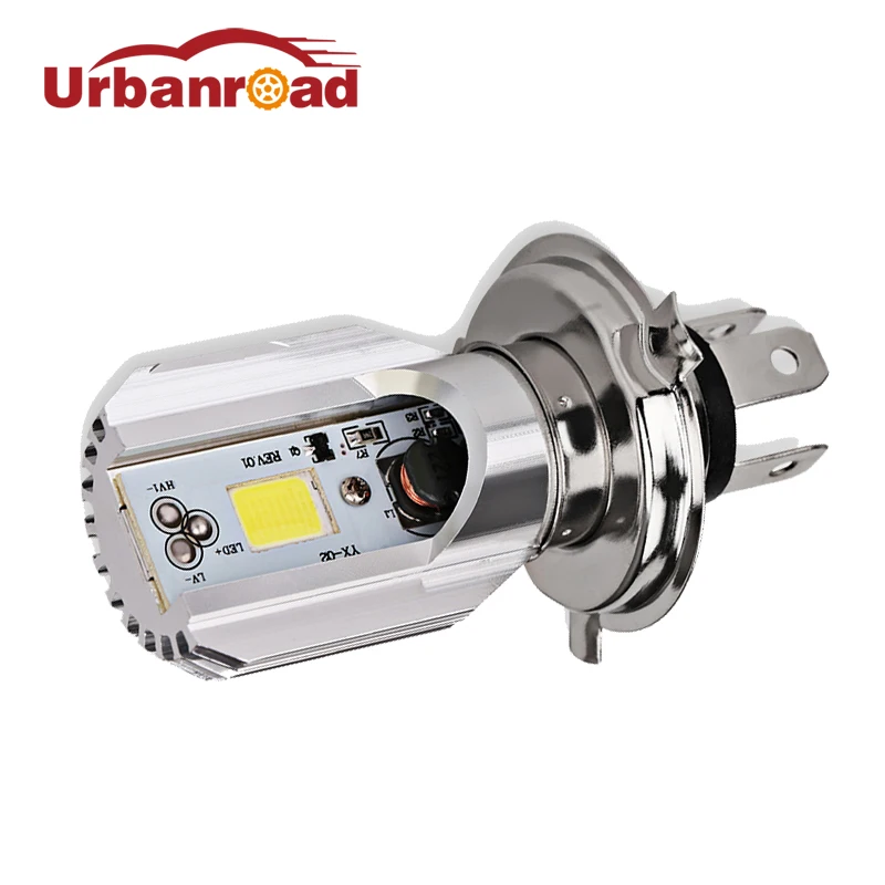 Urbanroad 12v Hs1 h4 Led Motorcycle Scooter Light Bulb White 6000k