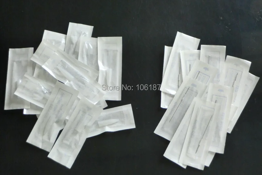 

5RT Disposable Permanent Makeup Tips Nozzles Needles + Sterilized Tattoo Permanent Makeup Needles(100Pcs Of Each)