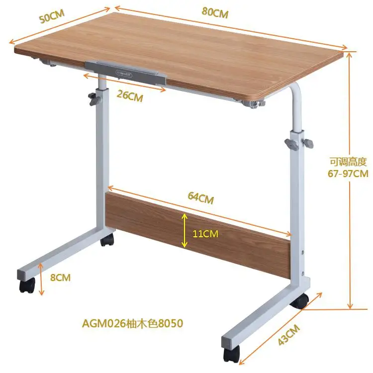Ленивый простой складной стол кровать с ноутбуком стол съемный обучающий письменный стол подъемный маленький стол - Цвет: style 3