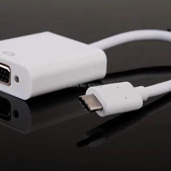 

Type C USB3.1 Male to VGA Adapter Connector Cable for 2015 new Macbook