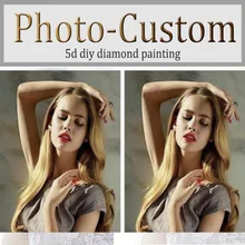 5D DIY Алмазная картина, фото на заказ, круглые стразы, алмазная вышивка, рукоделие, вышивка крестиком, рождественский подарок