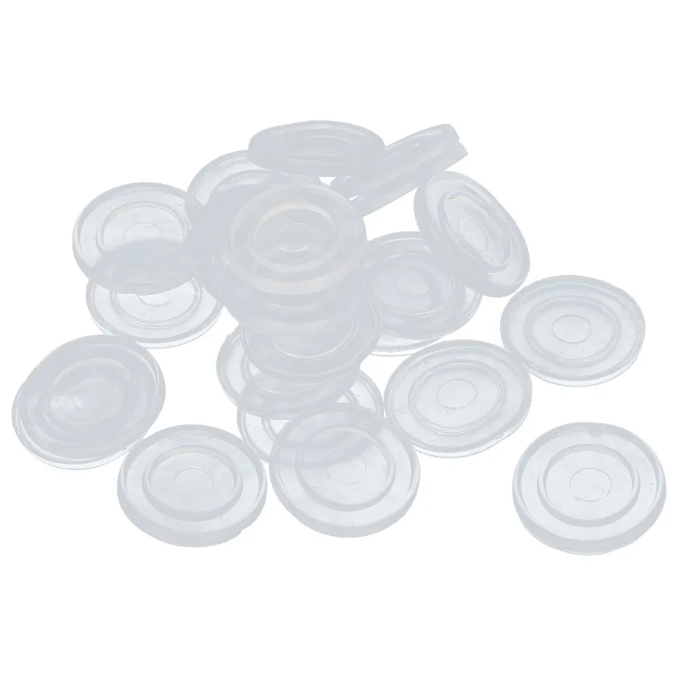 

UXCELL 20PCS 18mm 25mm Dia Round Shape Non-Slip Soft Grip Pad Rubber Feet Buffer Mat Hold Clear