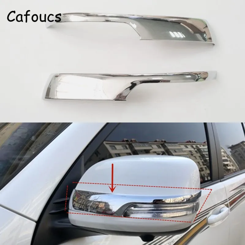 

Rear-view Side Mirror Cover Decoration Strip Trim For Toyota Land Cruiser Prado FJ 150 2010 2011 2012 2013 2014 2015 2016 2017