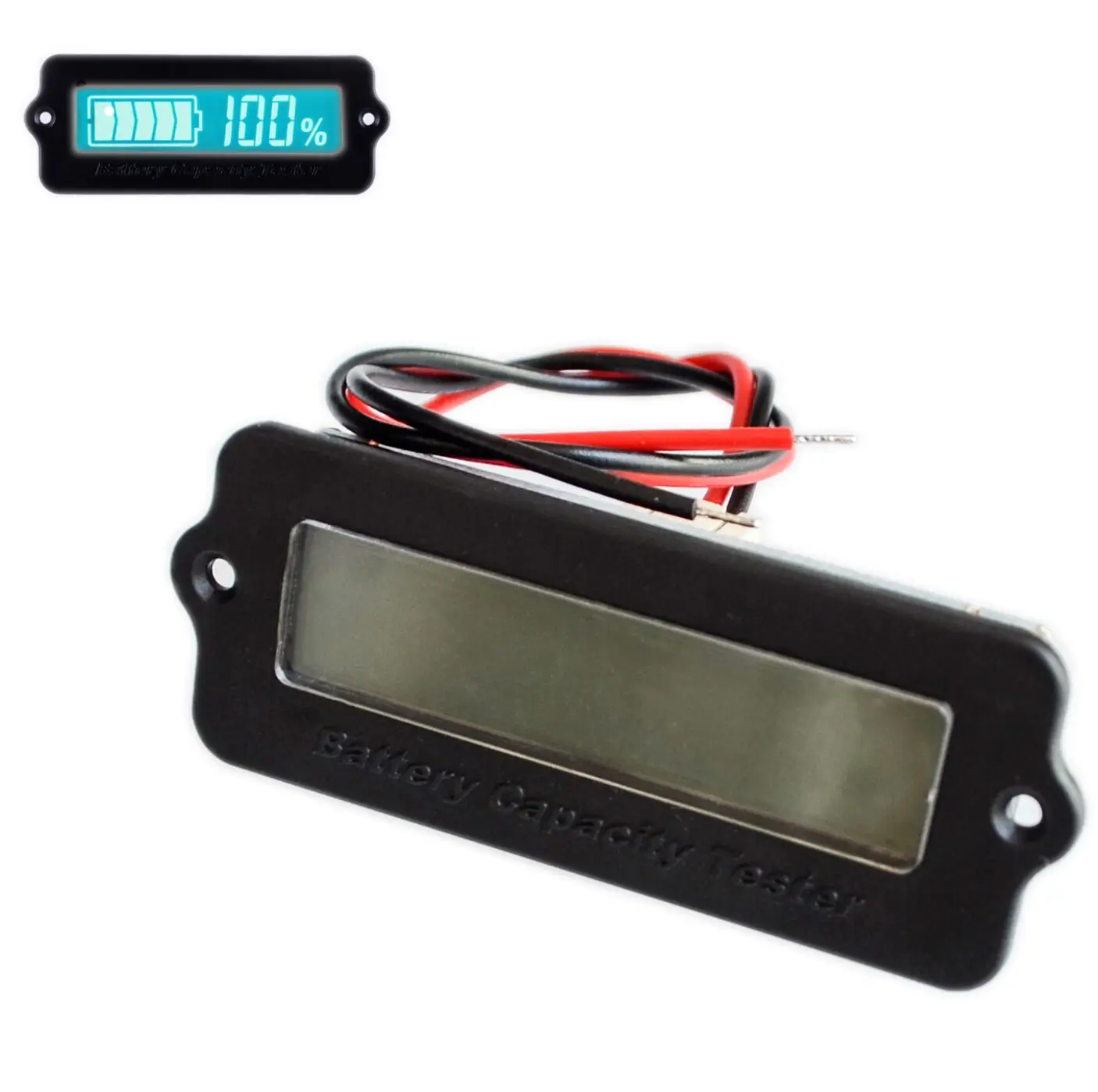 

Blue 12V LY6W Lead Acid Battery Capacity Indicator LCD Digit Display Meter Lithium Battery Power Detector Tester Voltmeter
