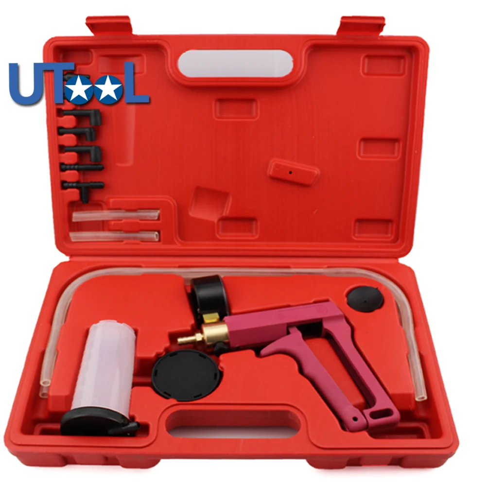 

Hand Held Vacuum Pump& Vacumm Tester Brake Bleeder Set FOR CARS ETC