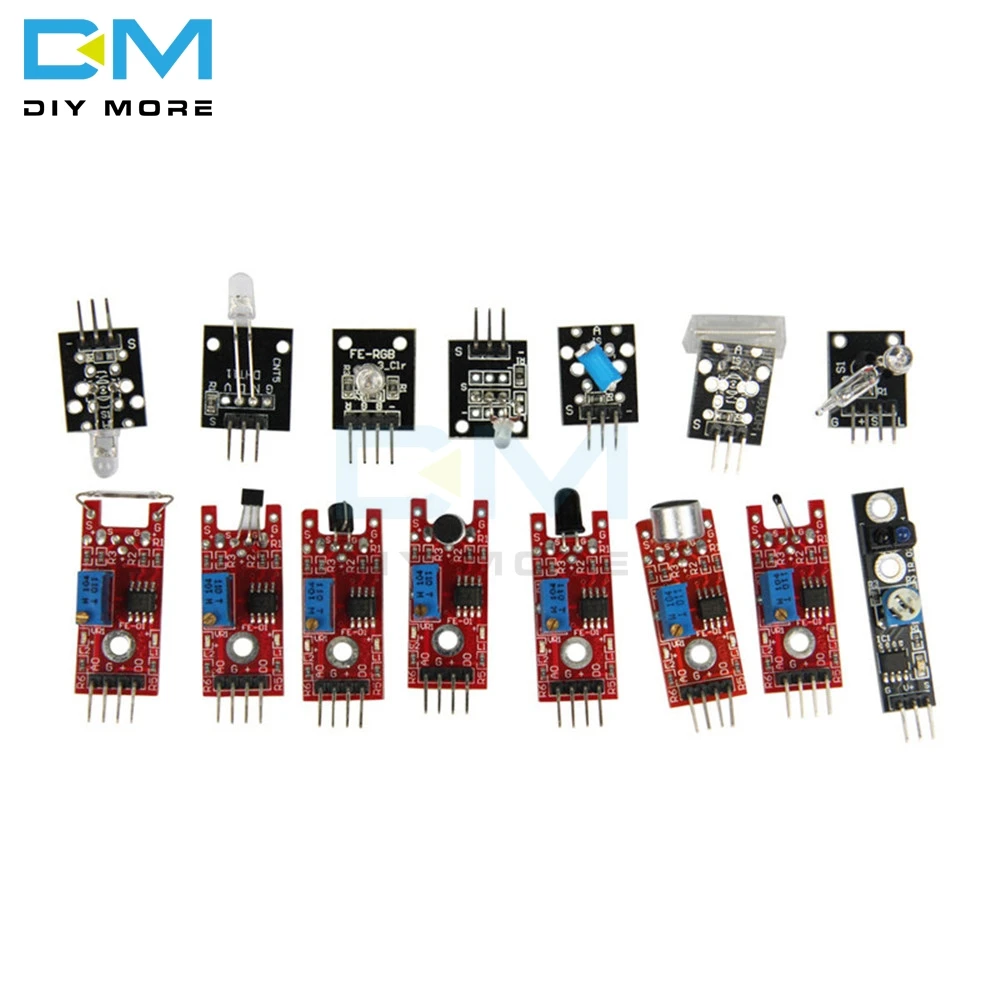 Комплект модулей датчиков 37 в 1 для Arduino Starters keyes MCU|sensor kit 37|sensor module kitsensor |