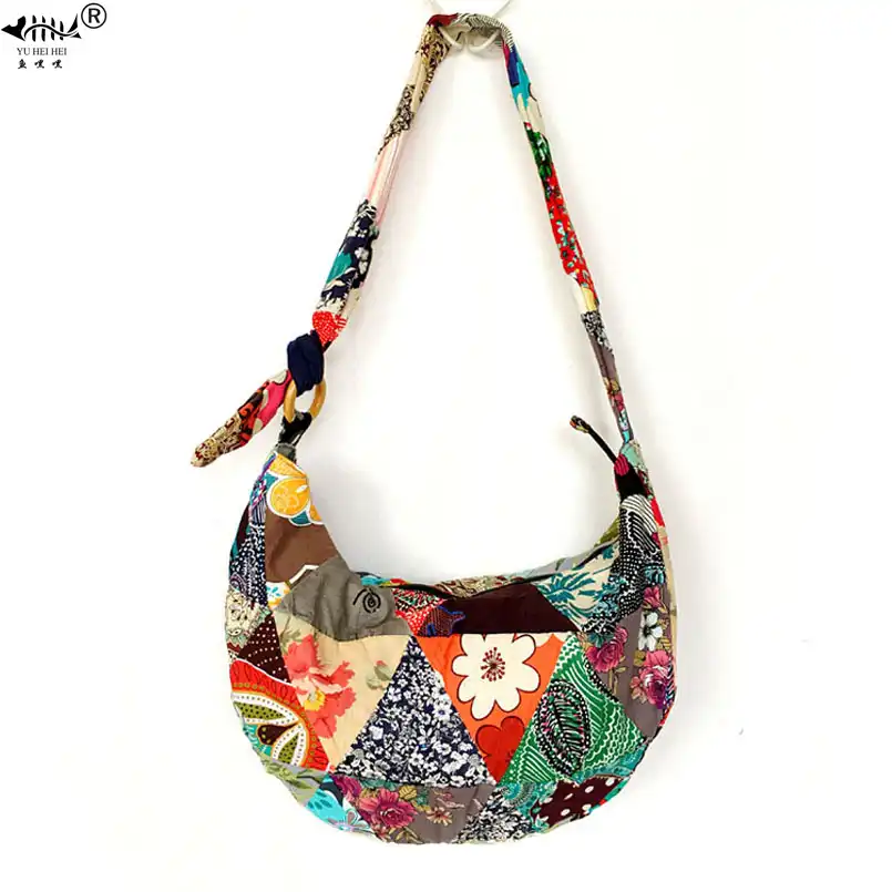 cotton sling crossbody bag