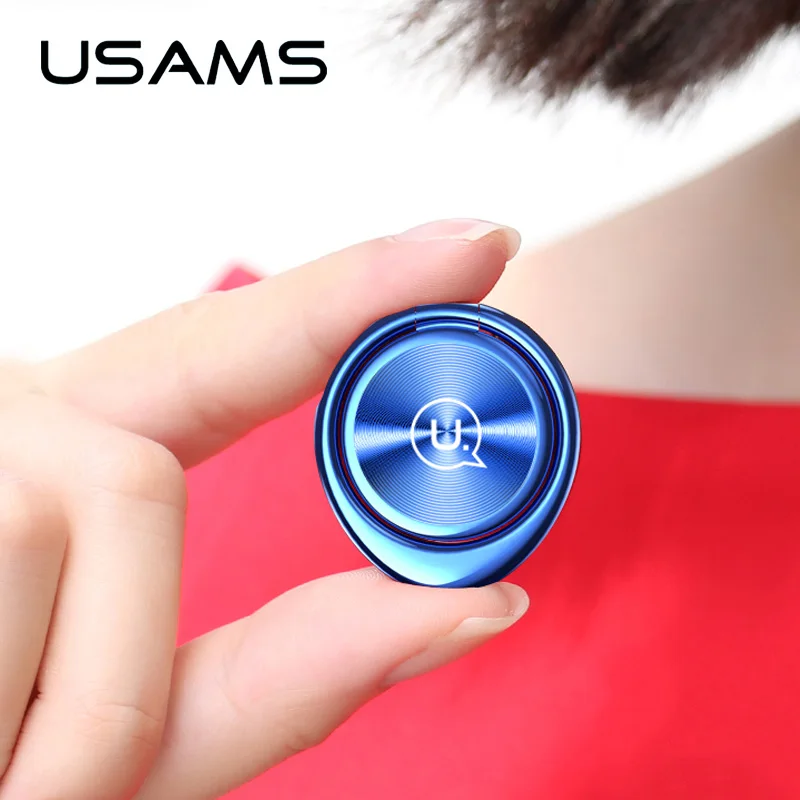 USAMS Magnetic 360 Degree Metal Mobile Phone Holder Universal phone Ring Bracket For iPhone Samsung ipad Table