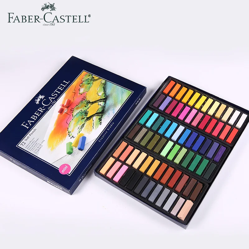 Faber Castell мягкая Пастельная мини картонная коробка 24/48/72 художественный Рисунок