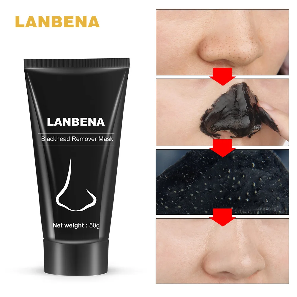 

Black Peel Off Mask Nose Chin Forehead Blackhead Remover Deep Cleansing for Acne Scars Blemishes Gel Face Mask Skin Care TSLM2