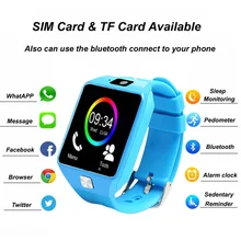 Smart Watch Children Wrist Anti-loss Smart Monitor Positioning Smartwatch Bluetooth Watch with Sim Bind Phone for Android Phone