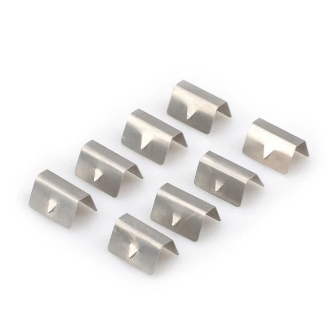 LilyJudy 10 pezzi auto pioggia sopracciglio clip vento pioggia deflettore metallo montaggio clip di ricambio per Heko G3 inviare clip