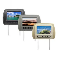 Universal 7 Inch Headrest Monitor TFT LED screen Car MP5 player DVD Seat Back Headrest monitor Dual Input Built-in IR/FM Speaker Universal 7 Inch Headrest Monitor TFT LED screen Car MP5 player DVD Seat Back Headrest monitor Dual Input Built-in IR/FM Speaker