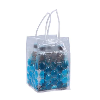 

1pc Wine Bottle Freezer Bag Chilling Cooler Ice Bag Beer Cooling Gel Holder Carrier 750ML (4 Bottles Separate)