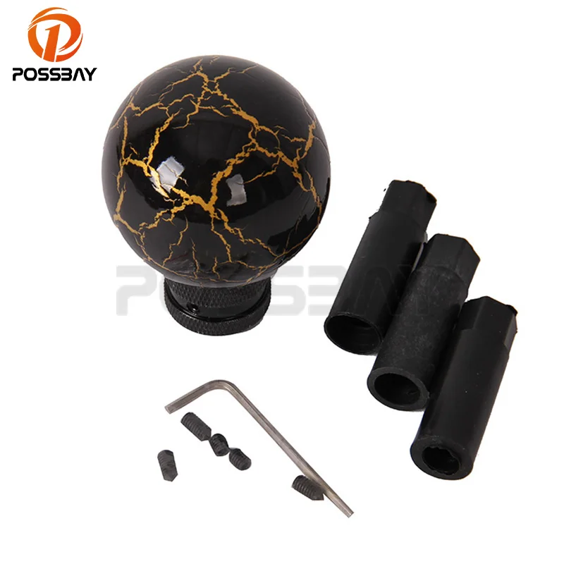 

POSSBAY Universal Car-styling Ball Type Manual Transmission Gear Knob Shift Shifter Lever Cover Handle Case Interior Decoration