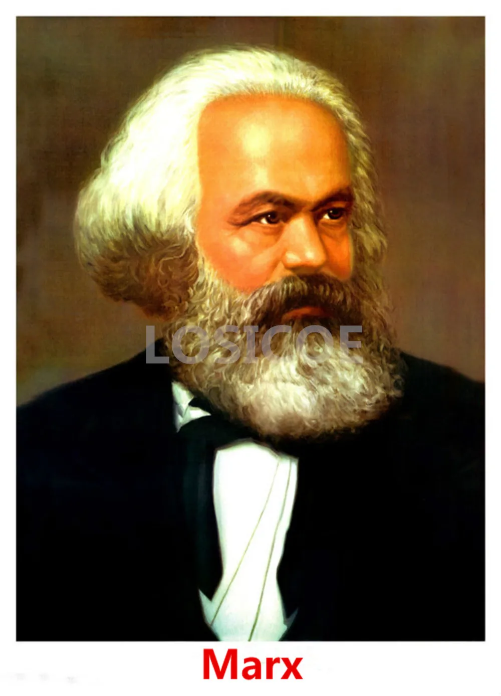 Маркса портрет живопись коммунизма и социализма агитация плакат Настенные стикеры Винтаж крафт-бумага украшения 30X42 см