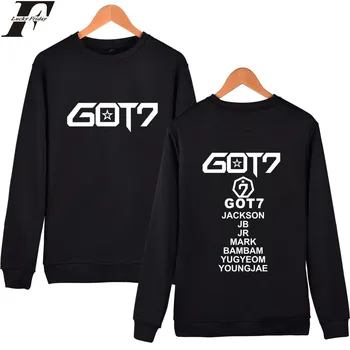 

LUCKYFRIDAYF Got7 k-pop Capless Women/men Hoodies Pullover Sweatshirt TracksuitClothes Kpop Popular Kpop Harajuku Sweatshirt