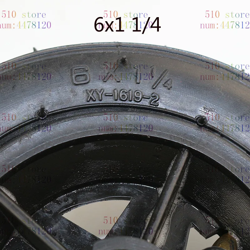 Лучший Мотоцикл 6x1 1/4 шины 150 мм Скутер инфляция колеса с концентратором с внутренней трубкой электрический скутер 6 дюймов шина