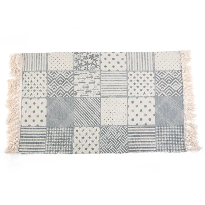 Винтажный персидский стиль тканый ковер прикроватный коврик для спальни напольный коврик японский стиль ткань машинная стирка коврик для гостиной - Цвет: A1