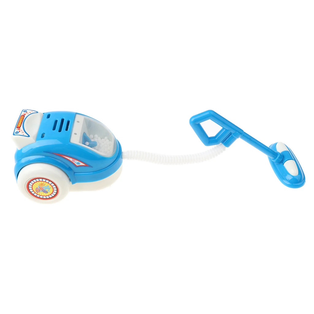 Blue Vacuum Cleaner Mini Appliance (AA Battery Powered) for Kids Pretend Play Toys