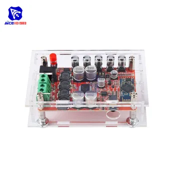 

TDA7492P 50W+50W Bluetooth CSR4.0 Audio Wireless Receiver Digital Amplifier Board DC 8 -25V w/ Transparent Protection Cover Case