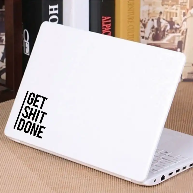Get Shit Done Decal Motivational Vinyl Sticker Car Window Decor Inspirational Laptop Decals For Apple Macbook Air Pro Decor Aliexpress