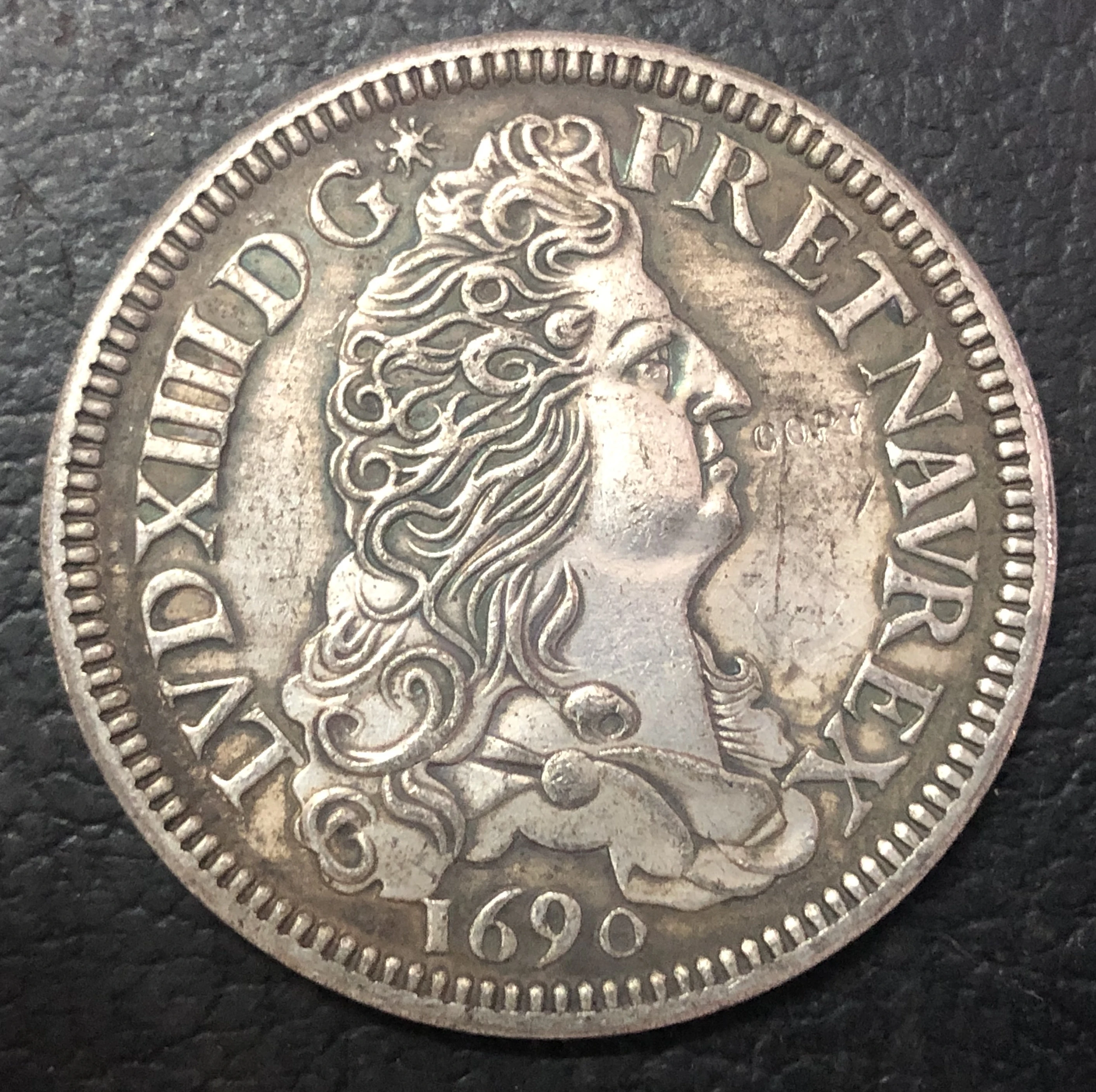 

1690-B France - Kingdom 1 Ecu - Louis XIV Copy Coin