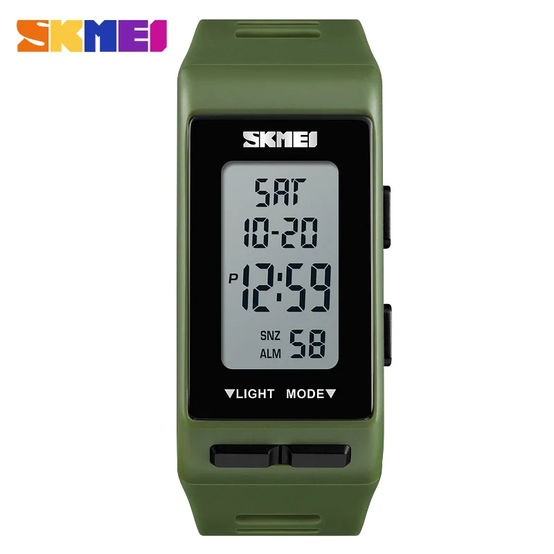 SKMEI модные цифровые женские часы 1362 спортивные уличные часы водонепроницаемые часы с отображением недели модные персональные Часы Relogio Feminino - Цвет: Green Watch