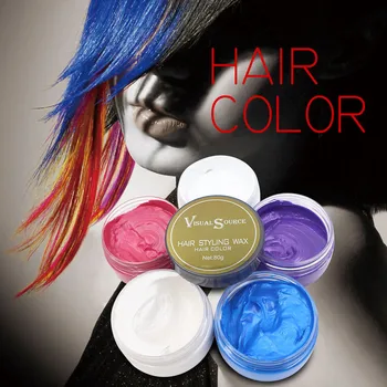 

Five Colors Matte Hair Wax Men Women Grandma Hair Ash Dye Gray Mud Temporary 80g For