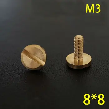 

50pc Q28-8*8 Solid Brass belt screw Chicago Screw Leathercraft