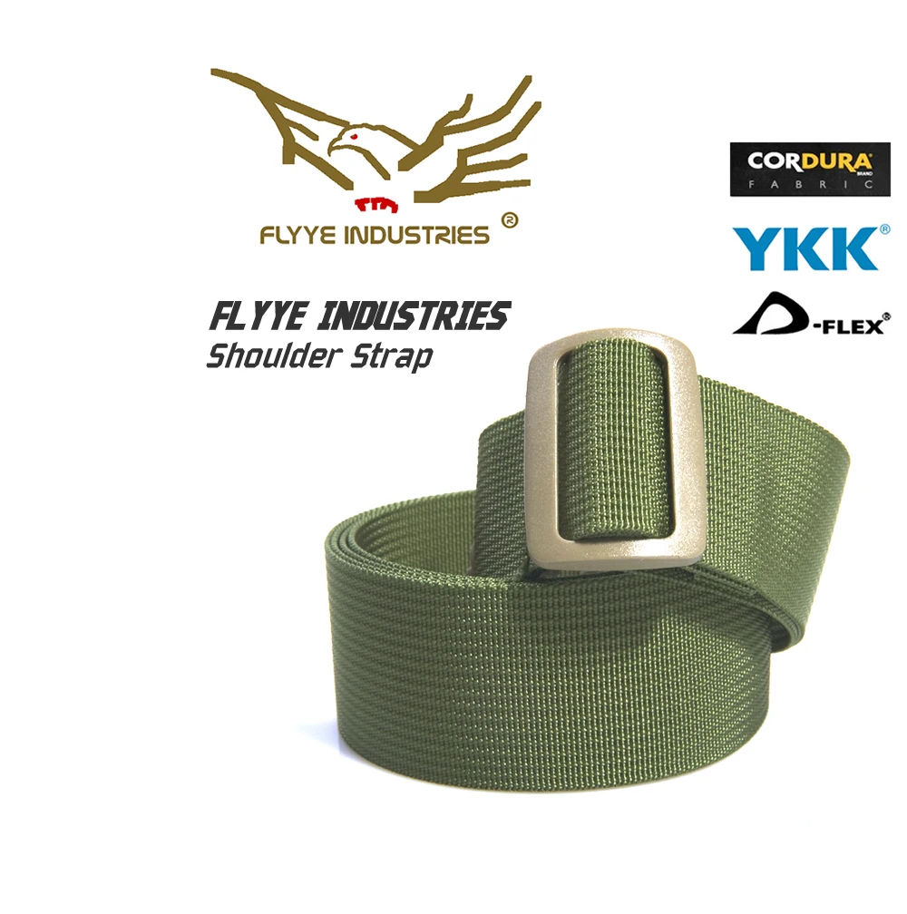 

FLYYE 1.5 inch MOLLE Tactical Backpack Military Shoulder Strap Adjustable Belt Carabiner Buckle Camp Hike Climb Outdoor BG-A024