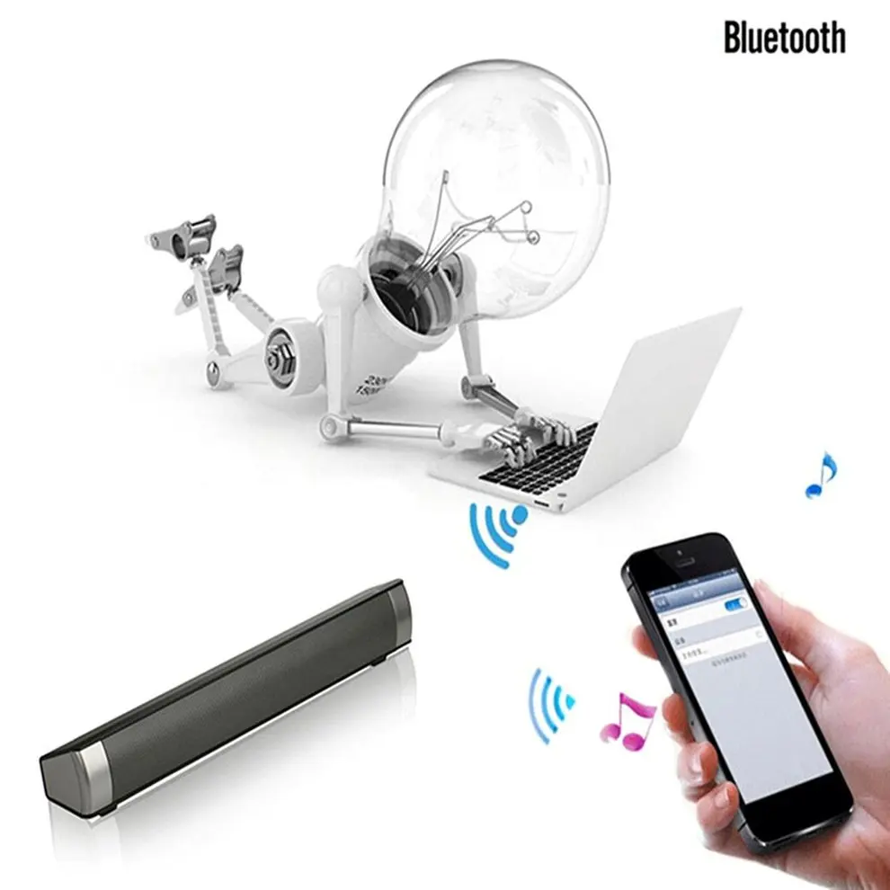 

2pcs Wireless Bluetooth MP3 Multimedia Speaker System Home Theater Soundbar Bluetooth Subwoofer With LED Indicator