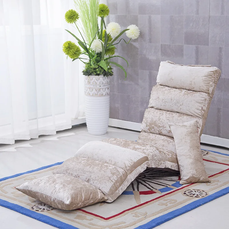 

Time-Limit!! Floor Chaise Lounge Chair Fashion 6 Color Living Room Comfort Daybed Lazy Reclining Upholstered Sleeper SofaBed