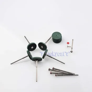 

10Pcs Rubber Polishing Wheels Dental Jewelry & 10Pcs Shank Mandrel Rotary Tool Dental Equipment